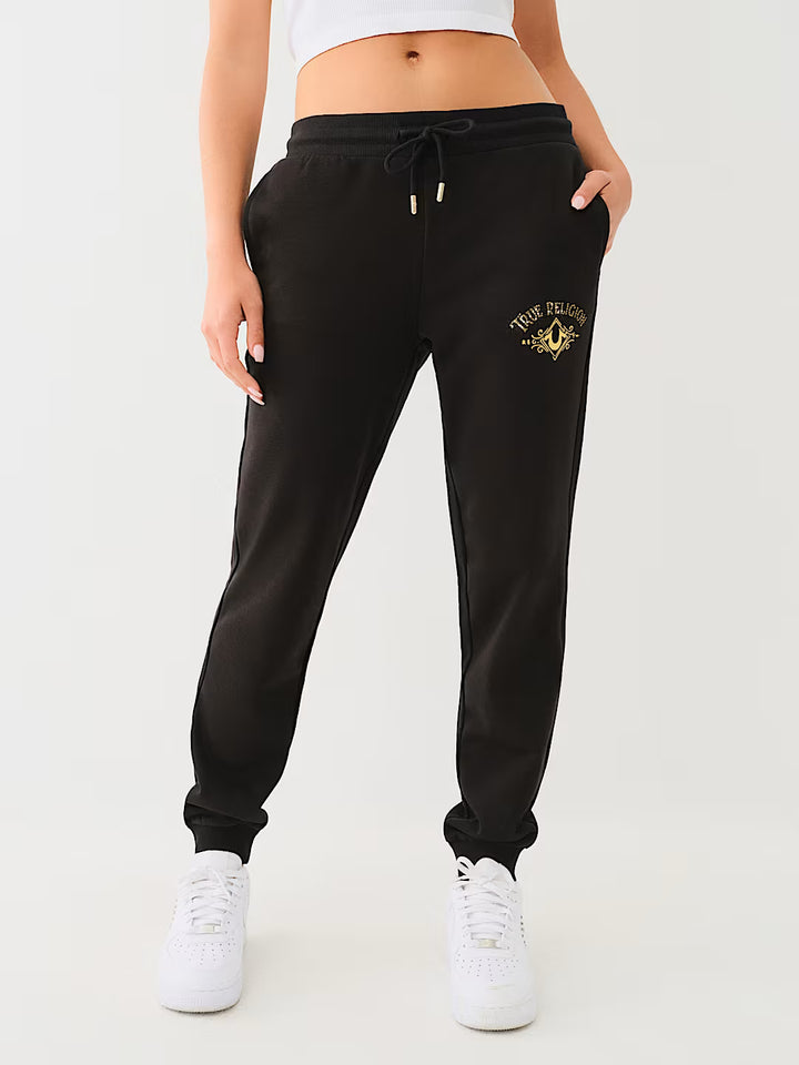 TRUE RELIGION CRYSTAL METALLIC JOGGER
