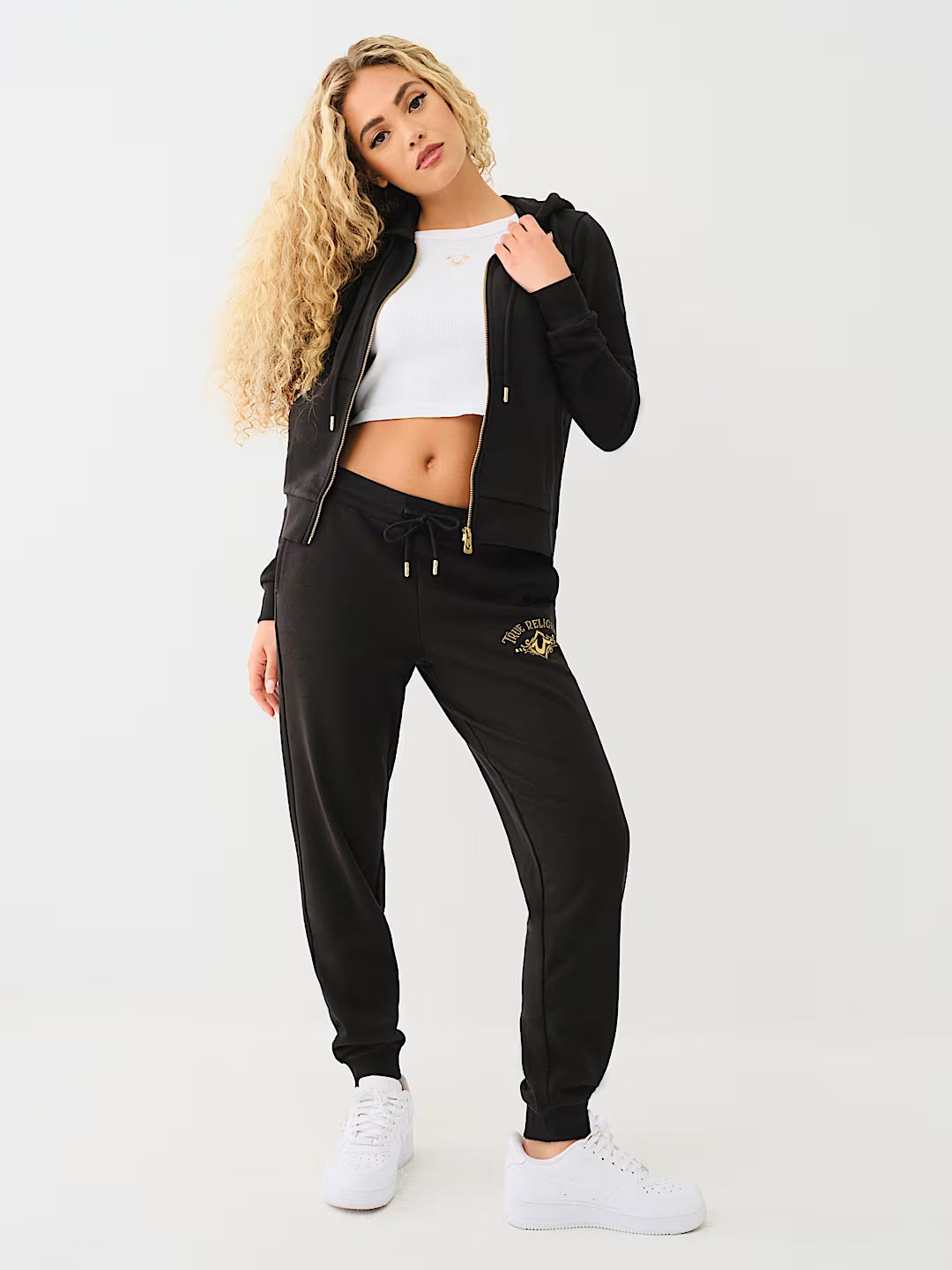 TRUE RELIGION CRYSTAL METALLIC JOGGER