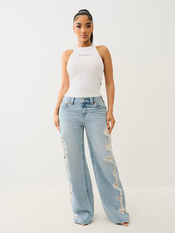 TRUE RELIGION WORLD TOUR BUDDHA HALTER TANK