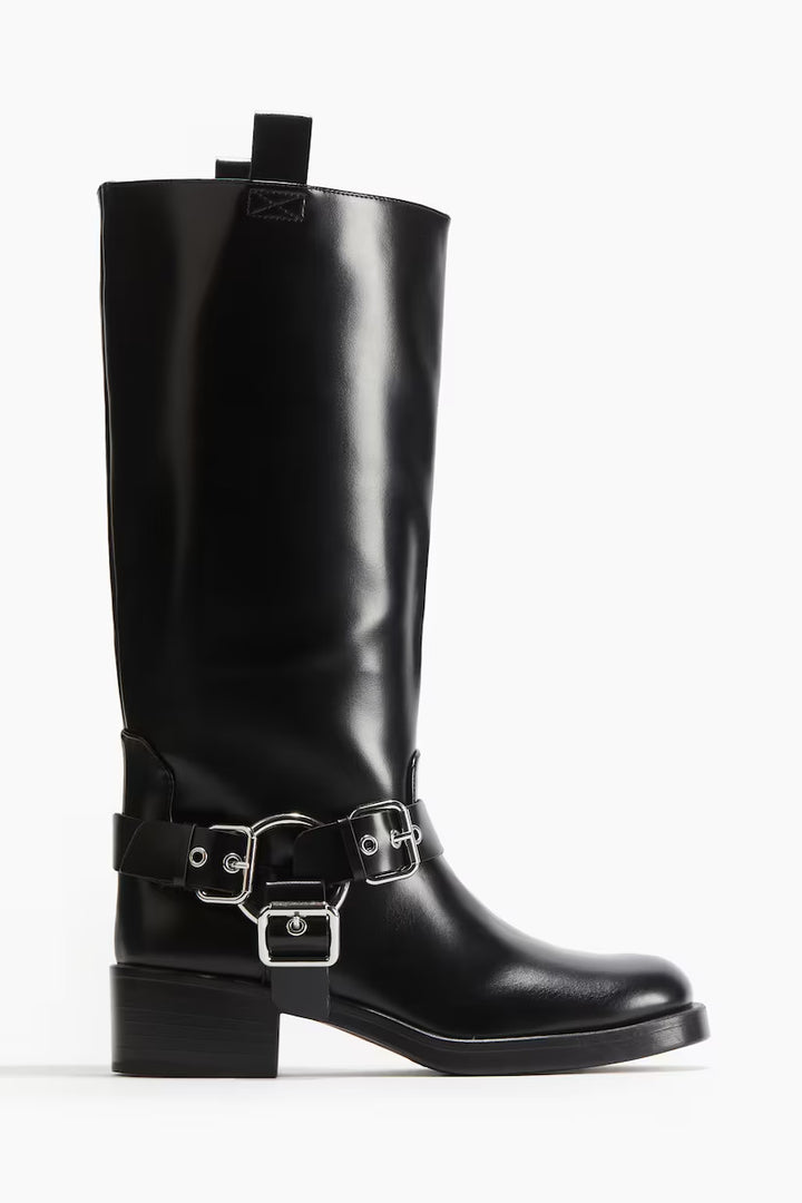 H&M Knee-High Biker Boots