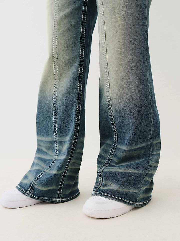 TRUE RELIGION NEW MARKDOWN BOBBI MID RISE BIG T BAGGY JEAN