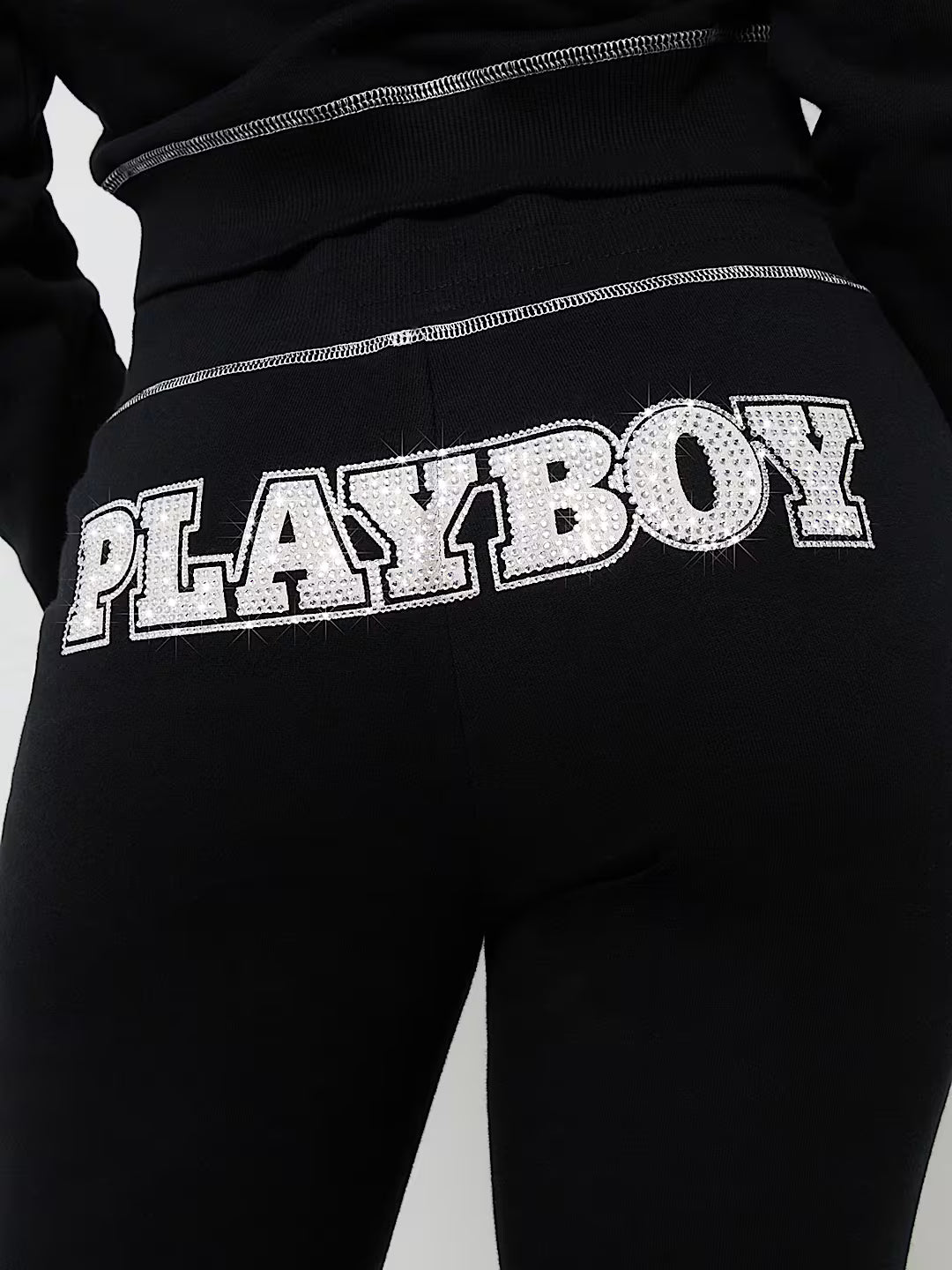TRUE RELIGION TRUE RELIGION X PLAYBOY CRYSTAL BOOTCUT SWEAT PANT