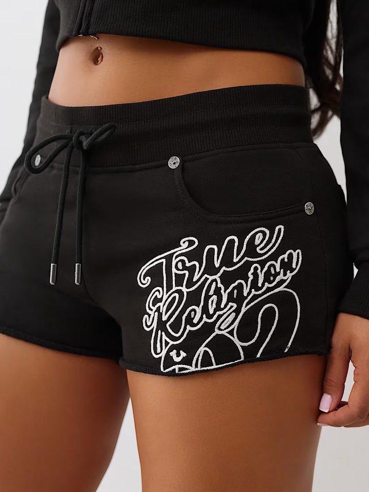 TRUE RELIGION JOEY LOW RISE TERRY SHORT