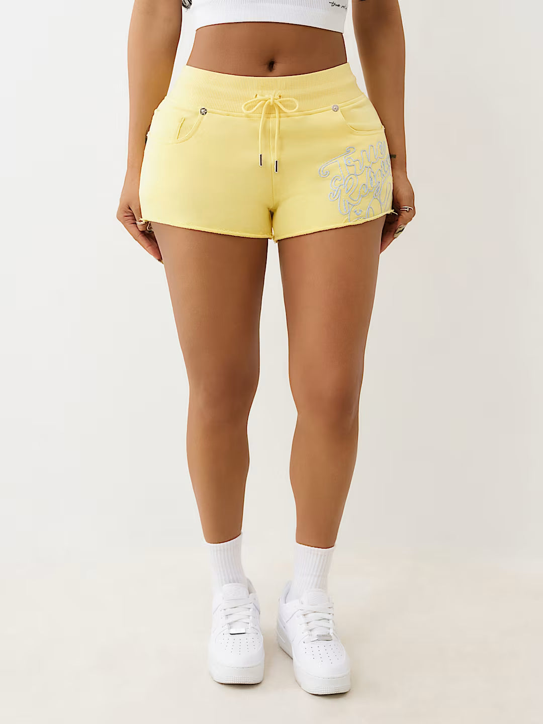 TRUE RELIGION JOEY LOW RISE TERRY SHORT