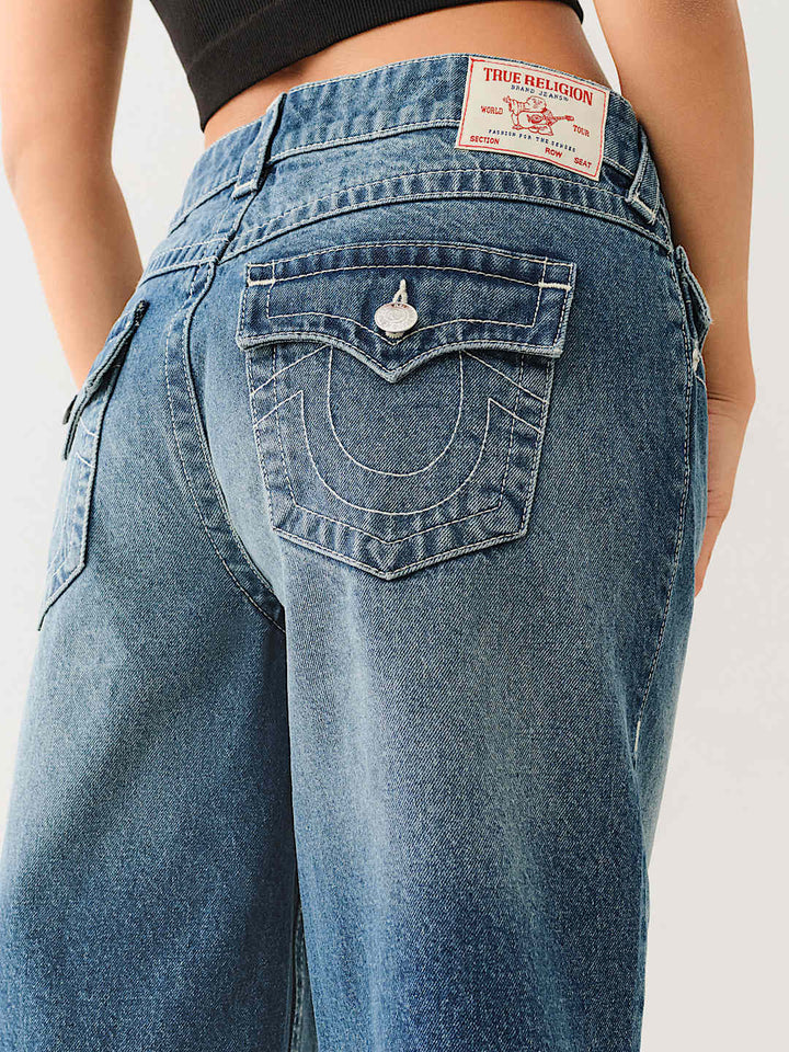TRUE RELIGION JESSIE BAGGY JORT