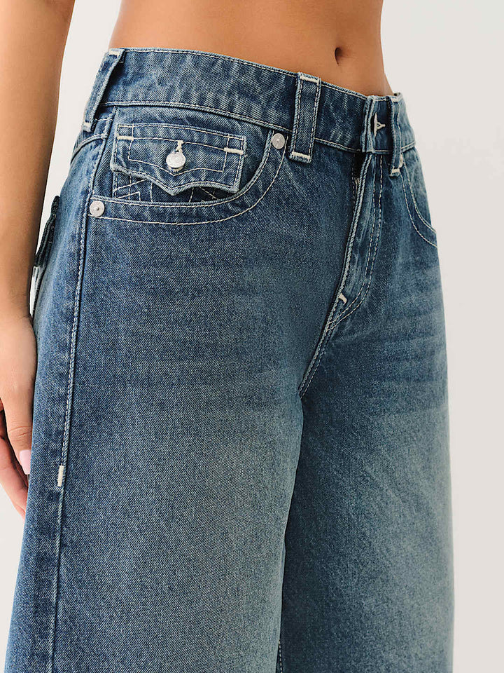 TRUE RELIGION JESSIE BAGGY JORT