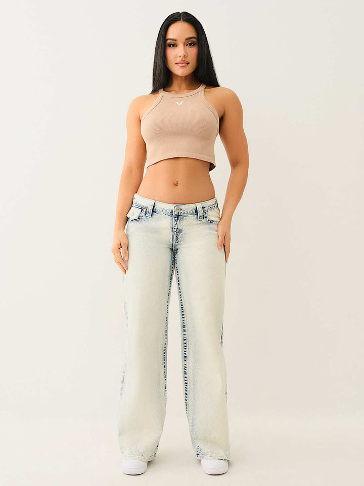 TRUE RELIGION BEST SELLER BOBBI LOW RISE BAGGY JEAN