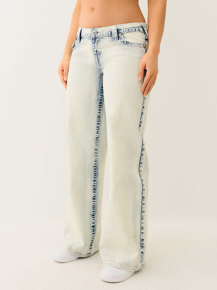 TRUE RELIGION BEST SELLER BOBBI LOW RISE BAGGY JEAN