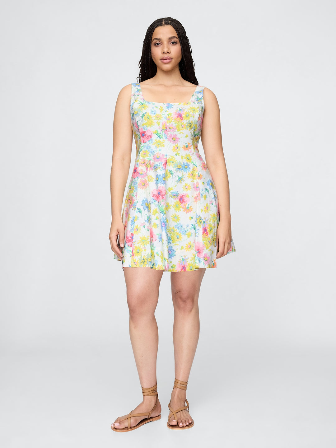 Gap Linen-Blend Mini Dress