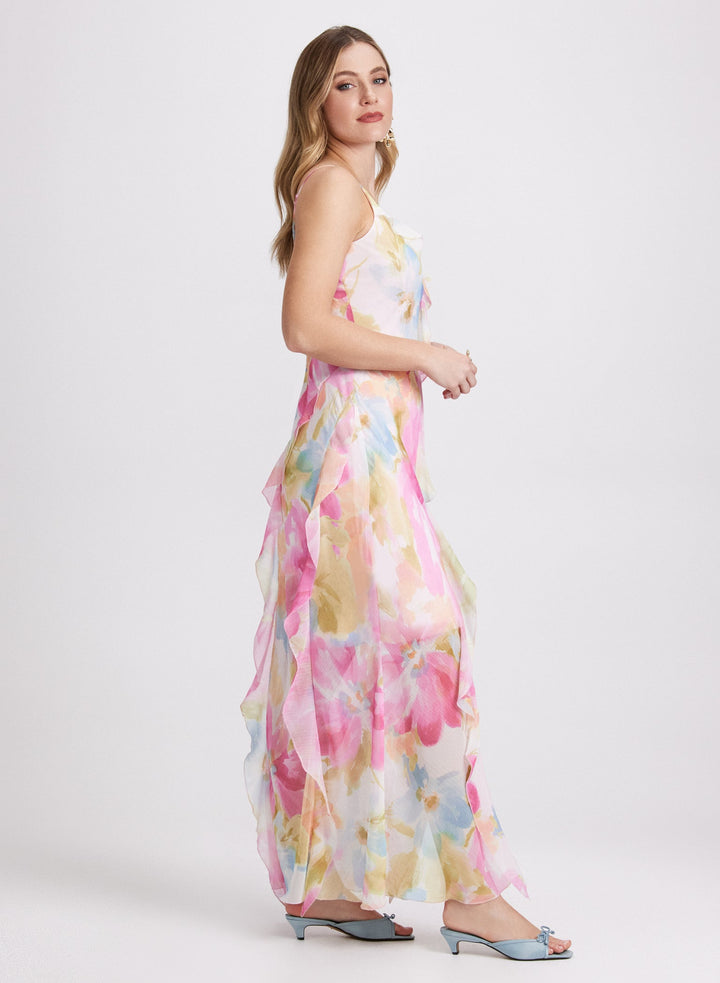 LAURA Floral Ruffle Dress