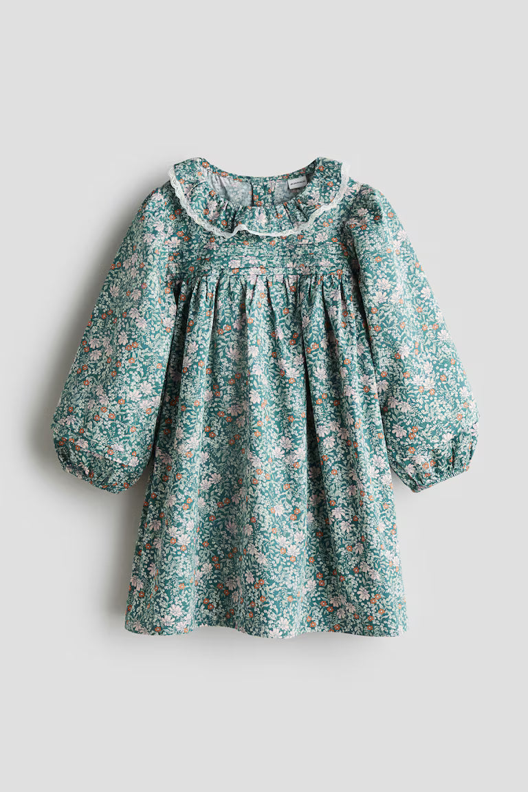 H&M Floral-Print Cotton Dress