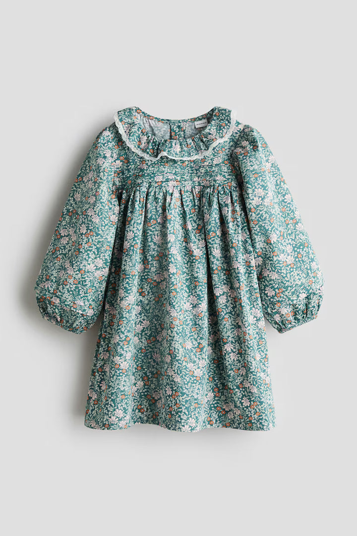 H&M Floral-Print Cotton Dress