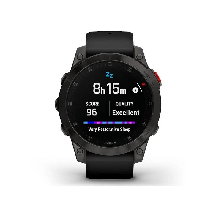 Garmin epix Gen 2, Premium active smartwatch, Health and wellness features, touchscreen AMOLED display, adventure watch with advanced features, black titanium