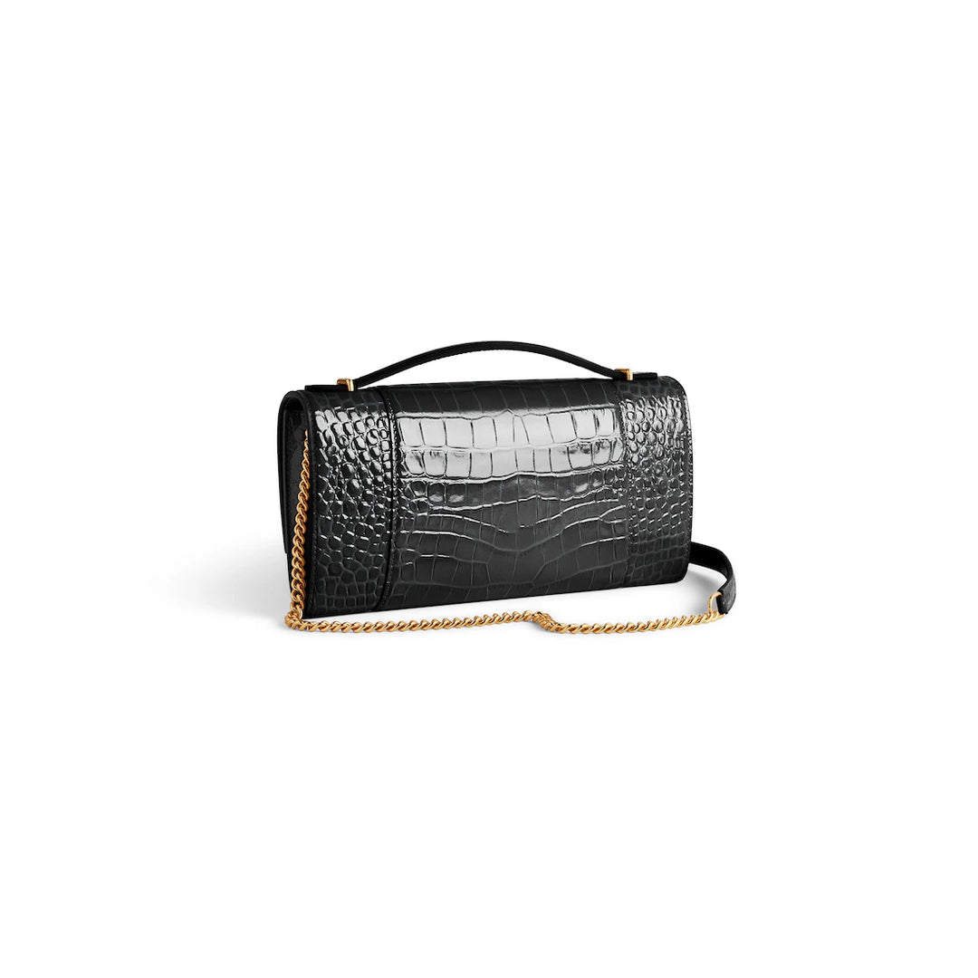BALENCIAGA WOMEN'S HOURGLASS POCHETTE WITH CHAIN