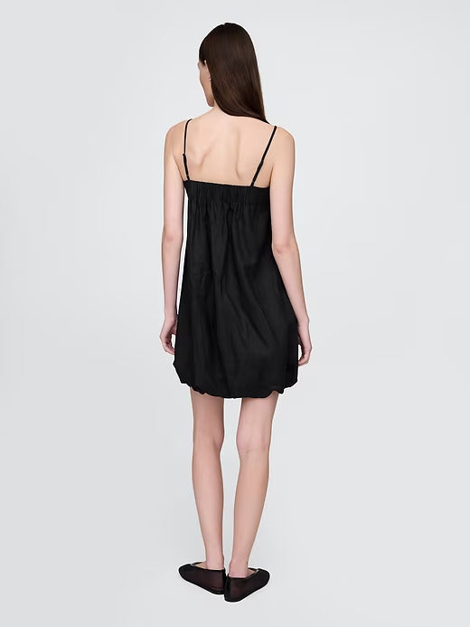 Gap Linen-Blend Mini Bubble Dress