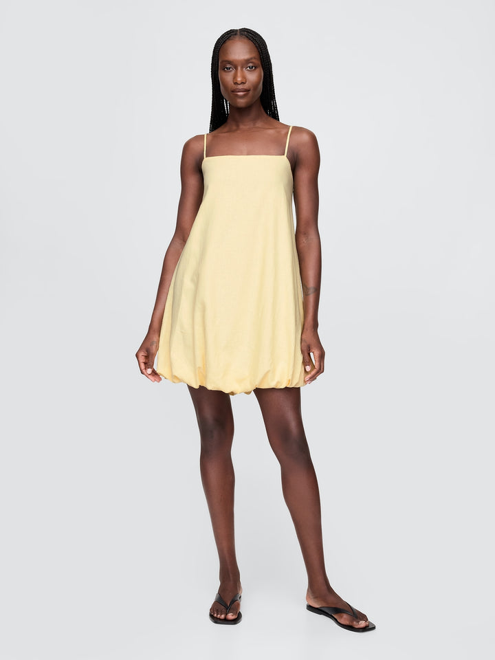 Gap Linen-Blend Mini Bubble Dress
