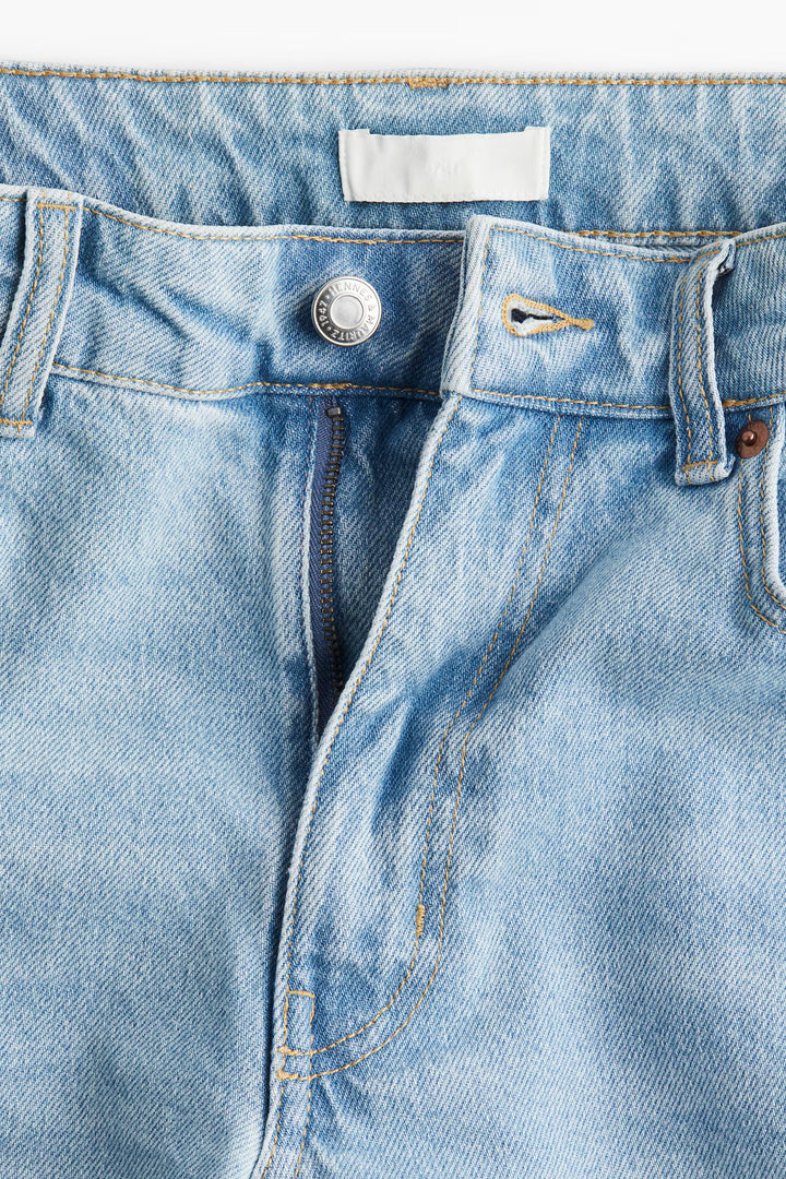 H&M High Rise Slim Straight Ankle Jeans