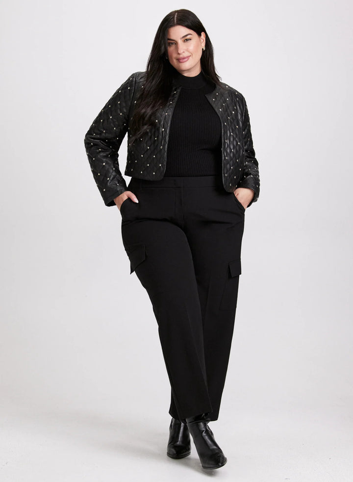 LAURA Studded Vegan Leather Jacket