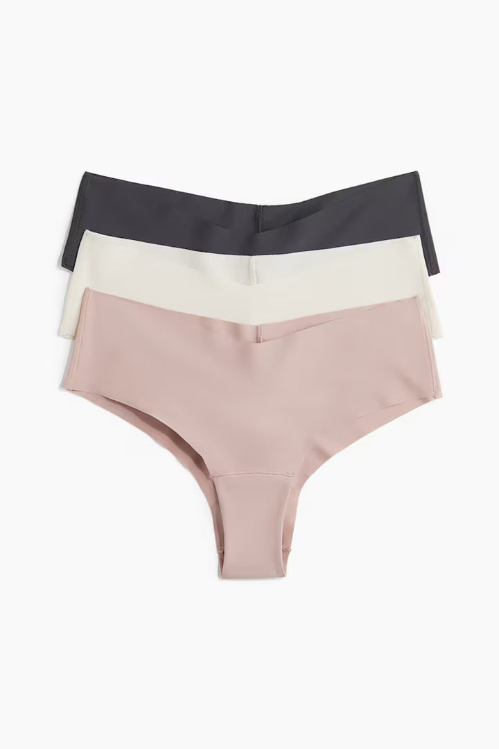 H&M 3-PACK INVISIBLE CHEEKY HIPSTER BRIEFS