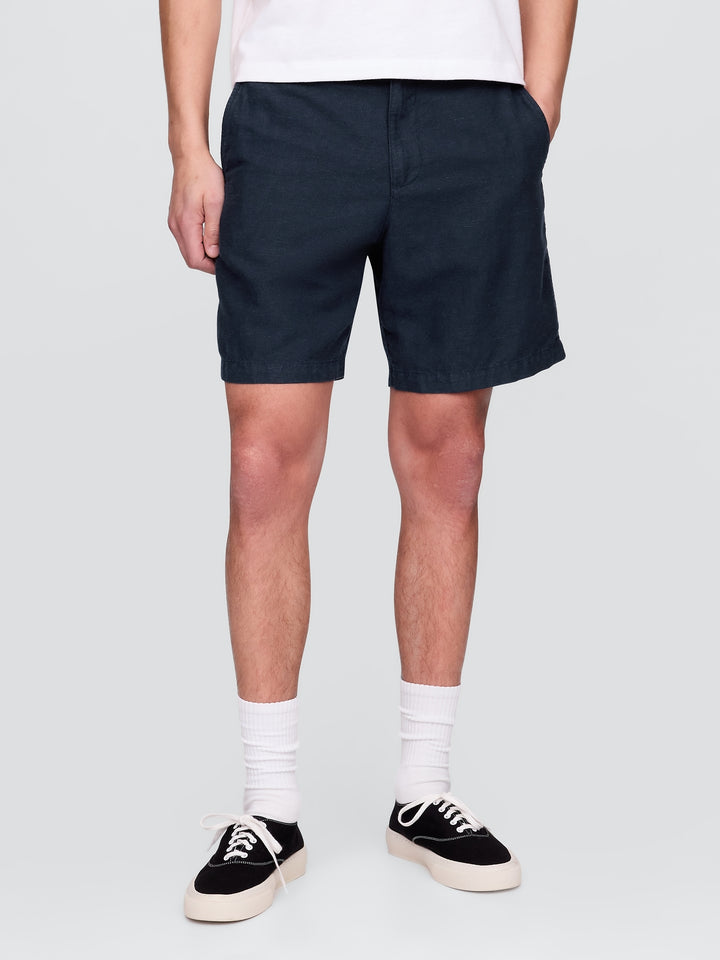 Gap 8" Linen-Cotton Shorts