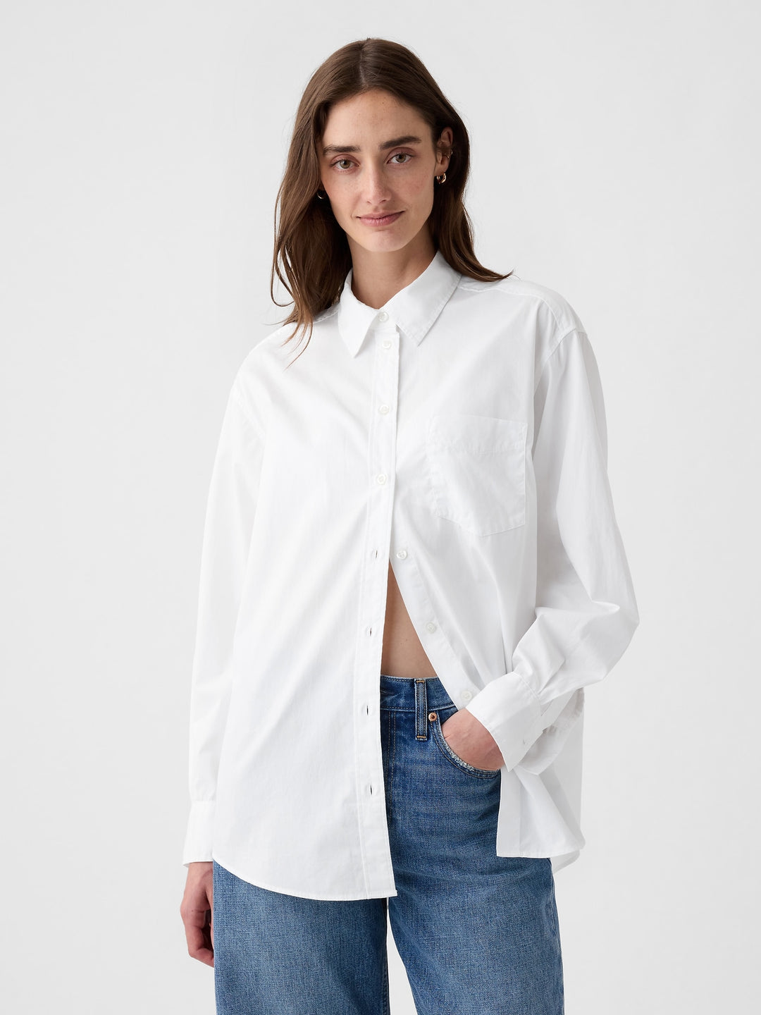 Gap Organic Cotton Poplin Big Shirt
