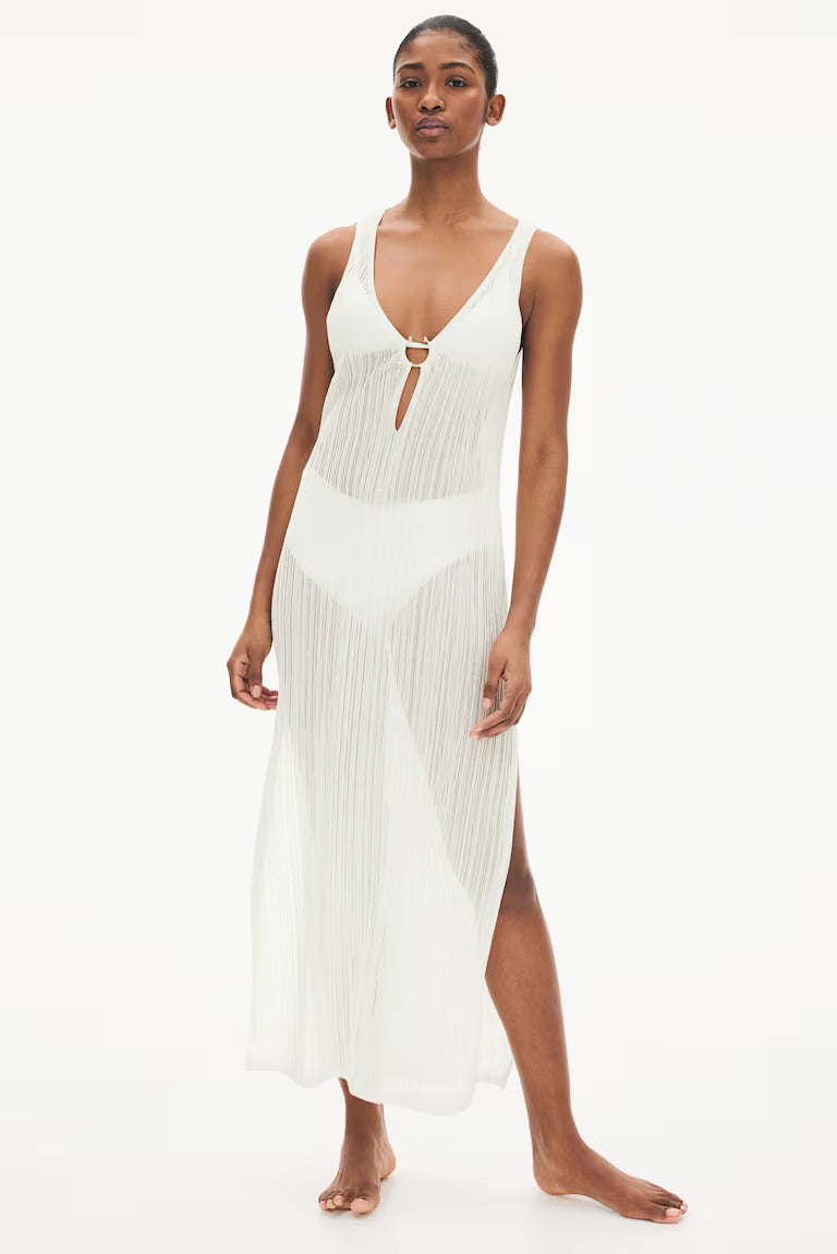 H&M  Rib-Knit Beach Dress