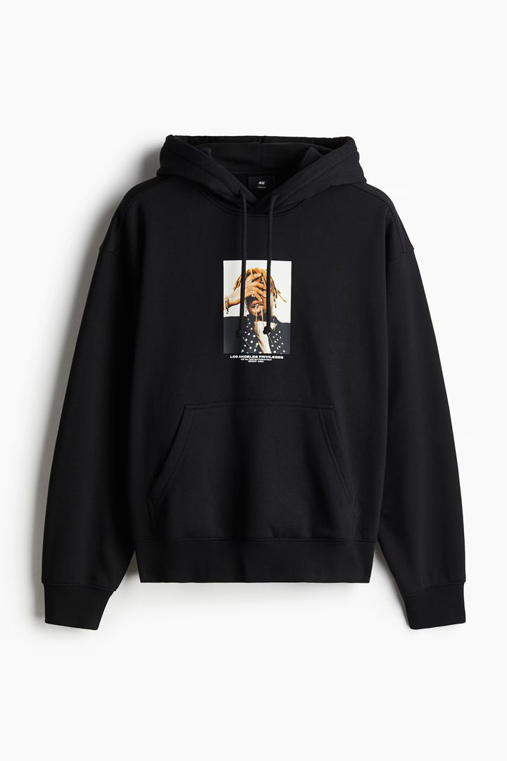 H&M Loose Fit Printed Hoodie