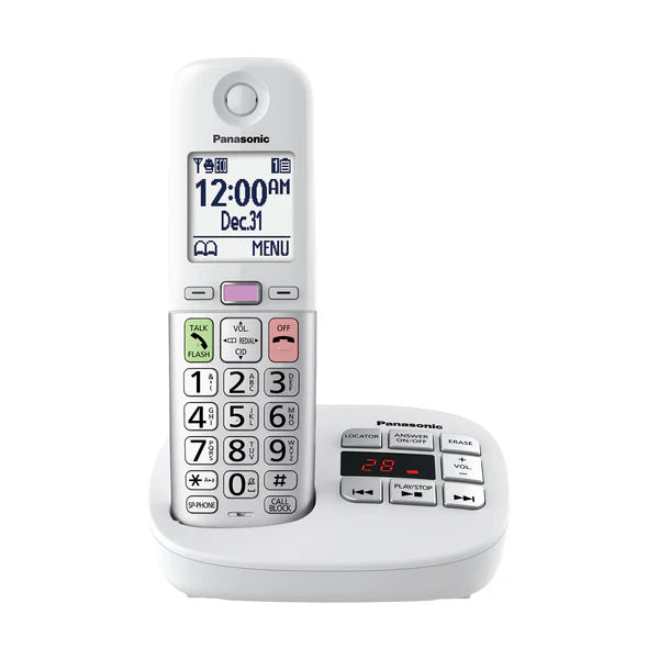 Panasonic Easy-to-Use Cordless Phone with Flashlight and Quick-Touch Dialing - KX-TGU4 Series