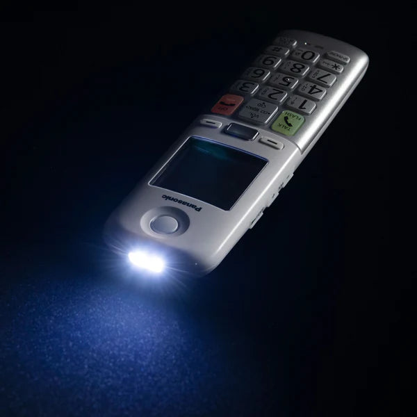 Panasonic Easy-to-Use Cordless Phone with Flashlight and Quick-Touch Dialing - KX-TGU4 Series