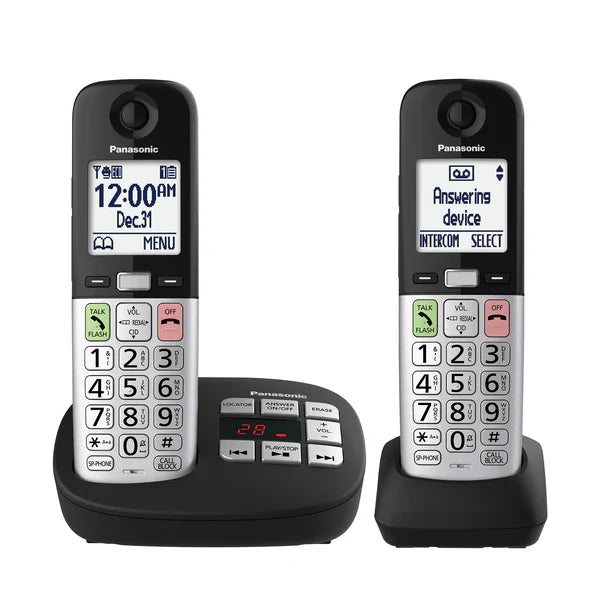 Panasonic Easy-to-Use Cordless Phone with Flashlight and Quick-Touch Dialing - KX-TGU4 Series