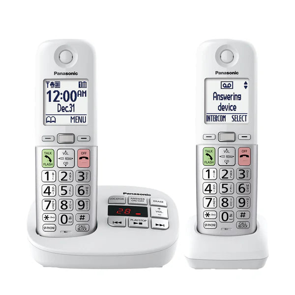Panasonic Easy-to-Use Cordless Phone with Flashlight and Quick-Touch Dialing - KX-TGU4 Series