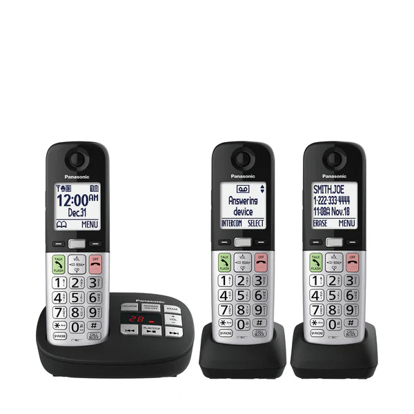 Panasonic Easy-to-Use Cordless Phone with Flashlight and Quick-Touch Dialing - KX-TGU4 Series