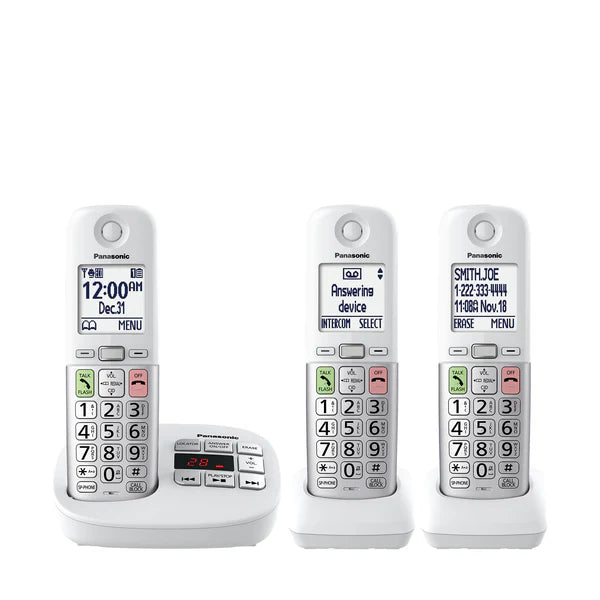 Panasonic Easy-to-Use Cordless Phone with Flashlight and Quick-Touch Dialing - KX-TGU4 Series