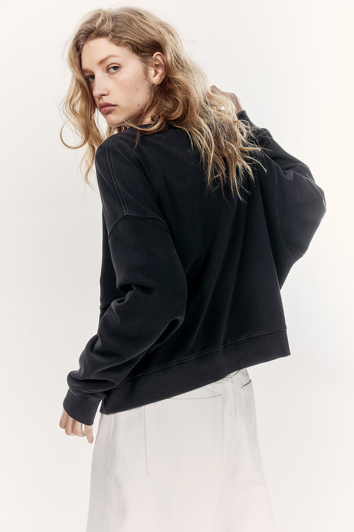 H&M Sweatshirt with Text Motif