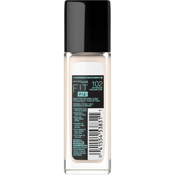 Maybelline New York Fit Me®, Matte + Poreless Liquid Foundation, Fit Me Matte + Poreless Foundation