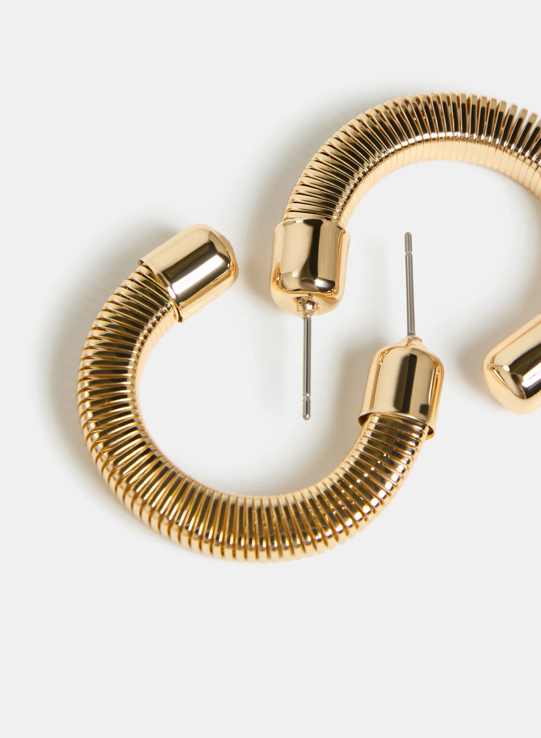 Laura Watch Chain Hoop Earrings