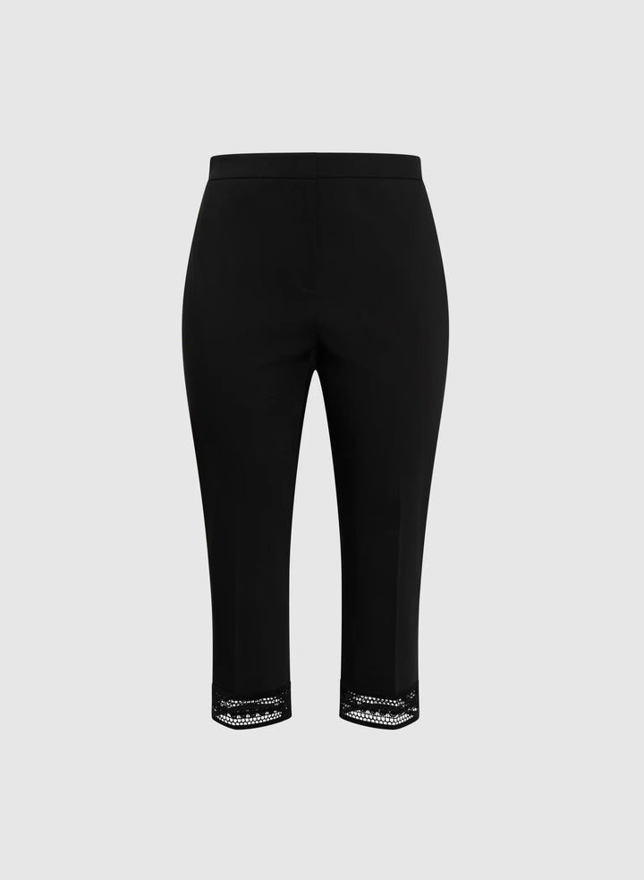 LAURA Lace Trim Capris