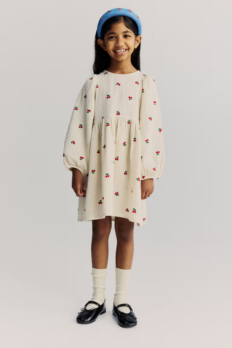 H&M Cotton Muslin Dress