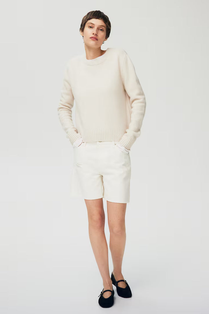 H&M HIGH BERMUDA DENIM SHORTS