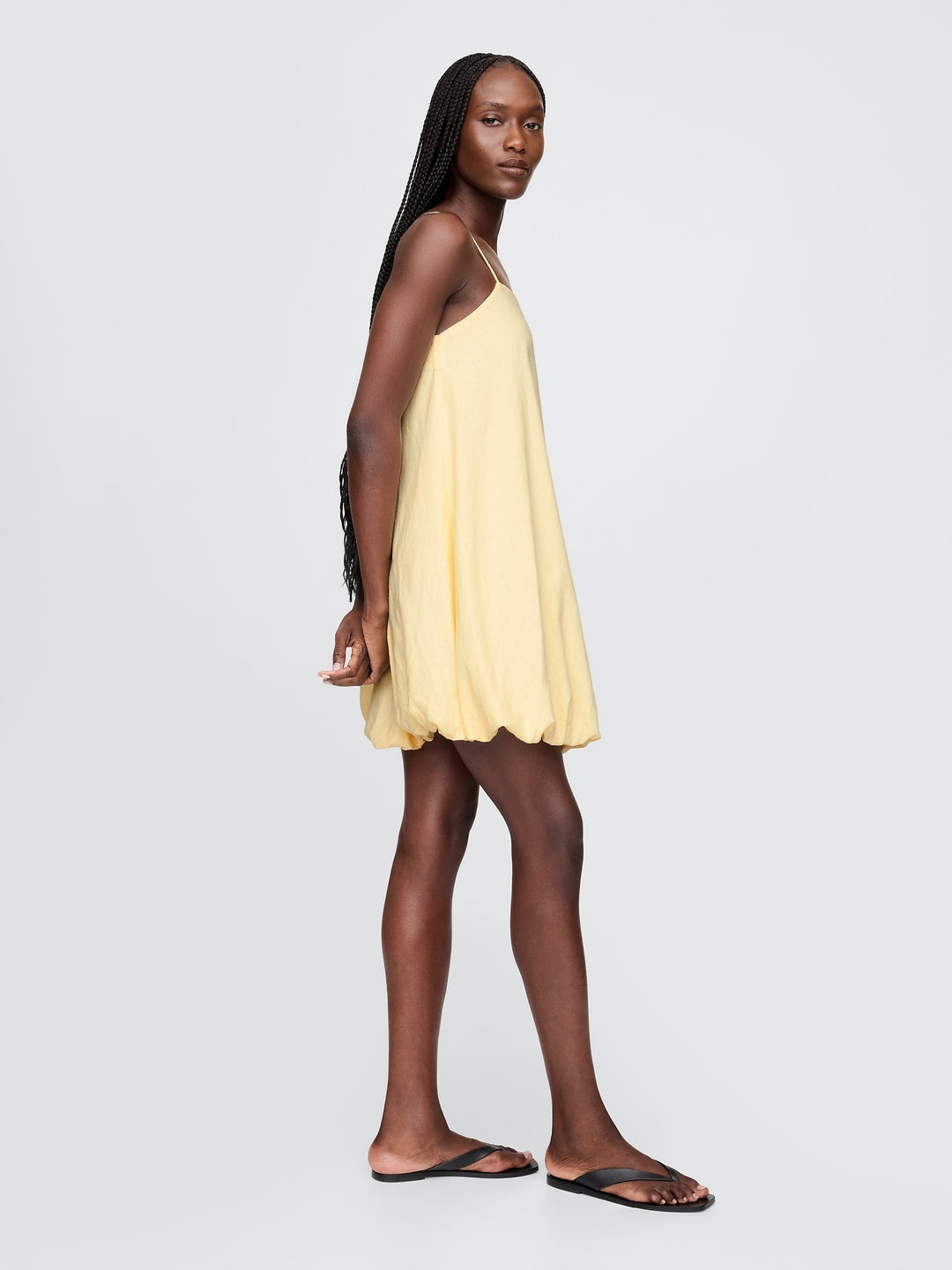 Gap Linen-Blend Mini Bubble Dress