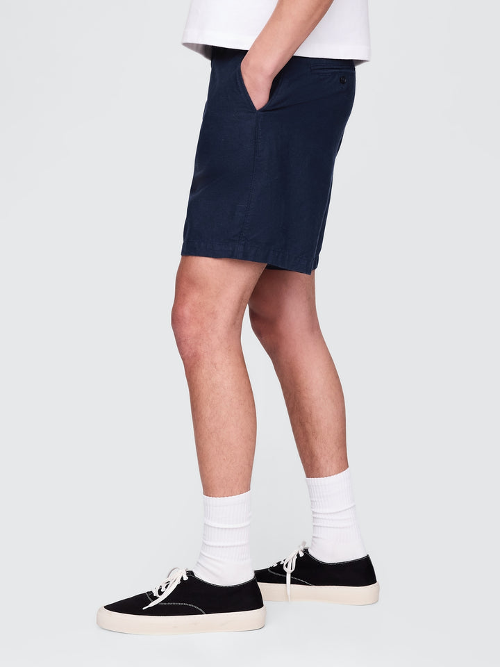 Gap 8" Linen-Cotton Shorts
