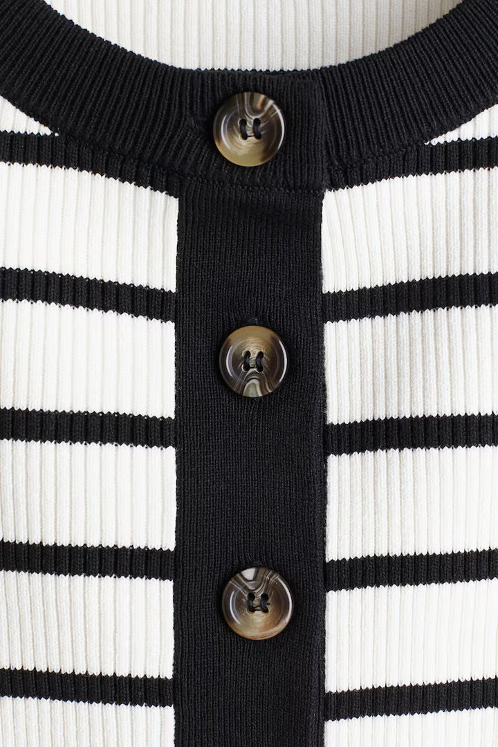 H&M Short Rib-Knit Cardigan