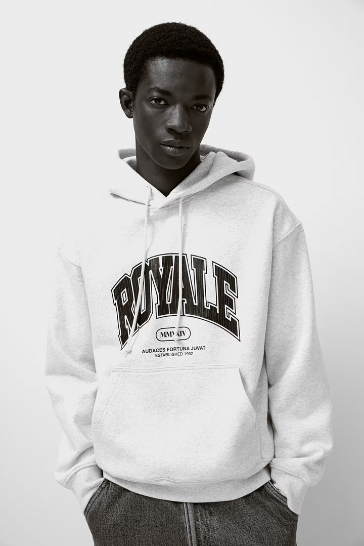 H&M Loose Fit Printed Hoodie