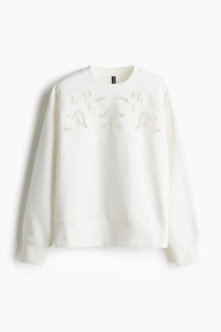 H&M Oversized Sweatshirt with Motif