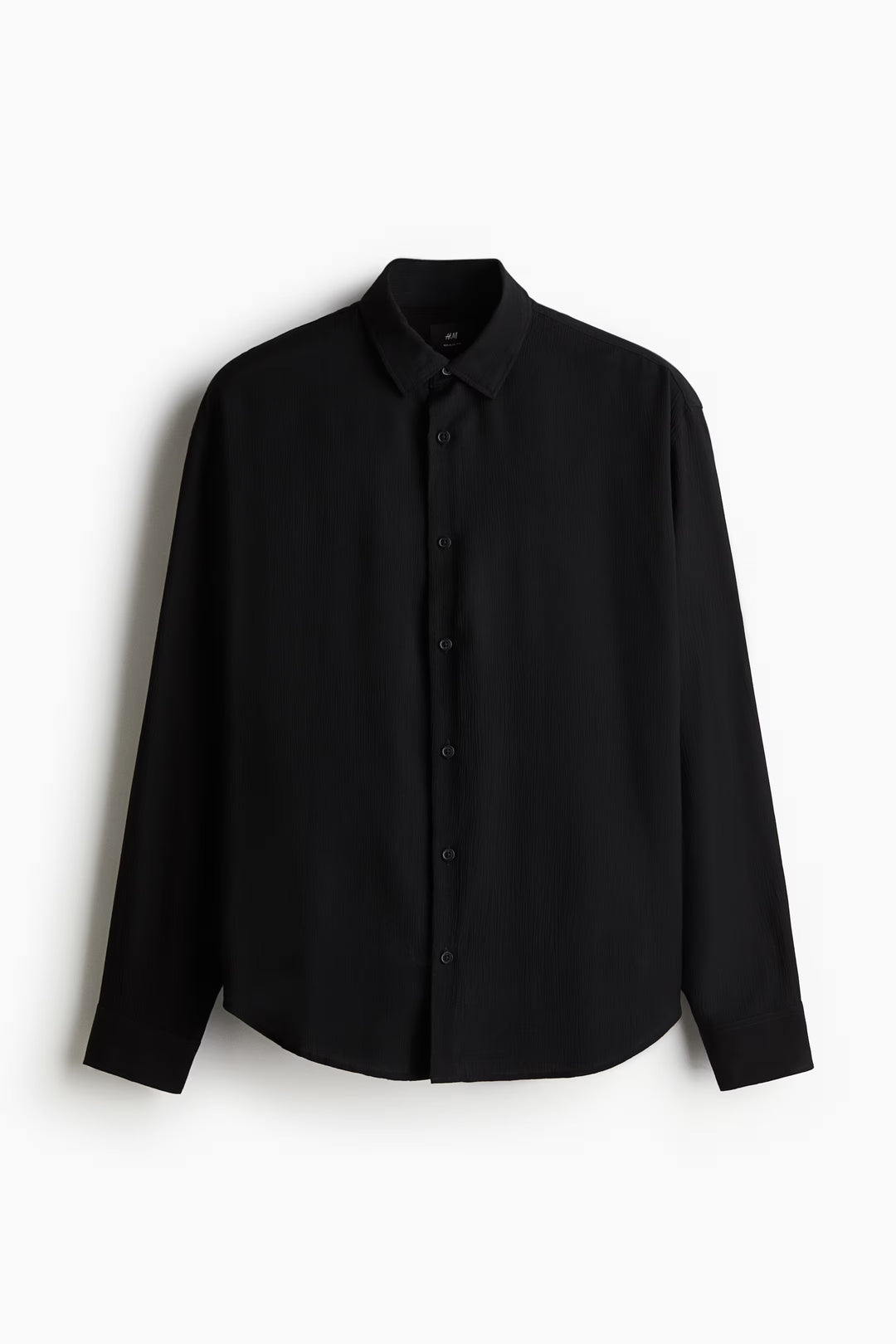H&M Regular-Fit Crinkled Shirt