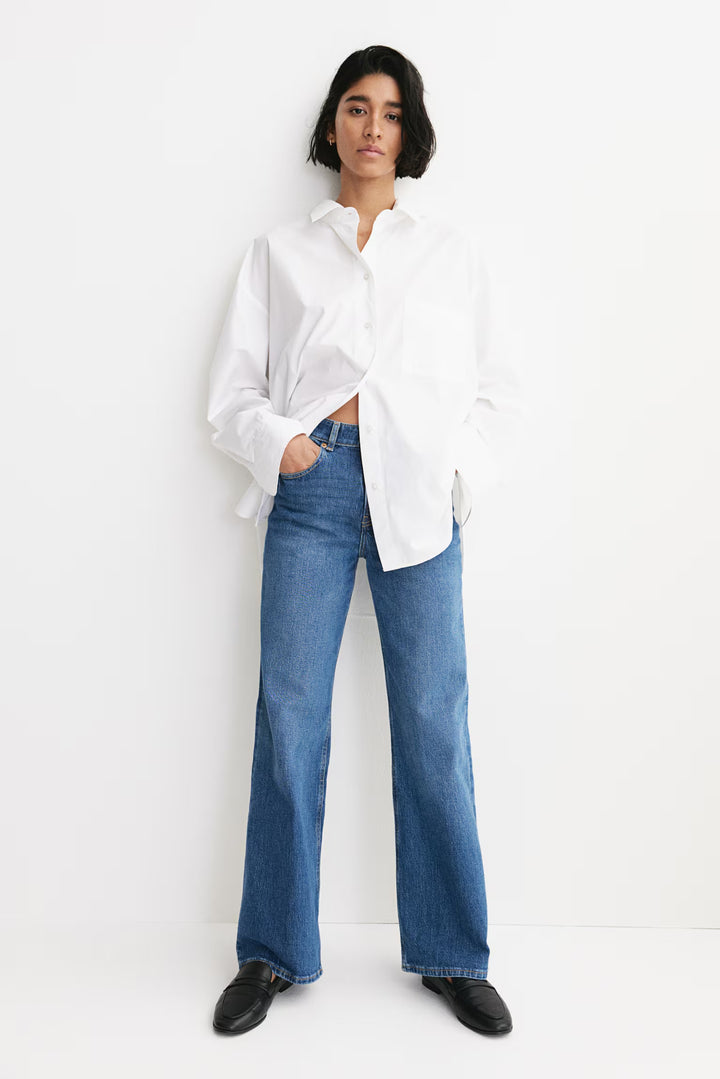 H&M Harper High Rise Wide Leg Jeans