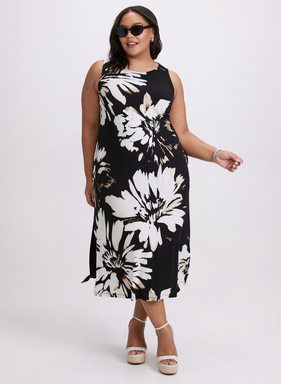 LAURA Floral Midi Dress