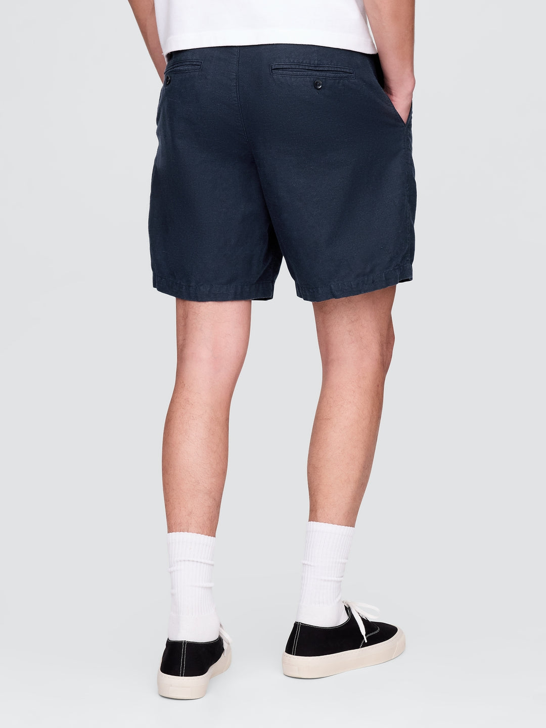 Gap 8" Linen-Cotton Shorts