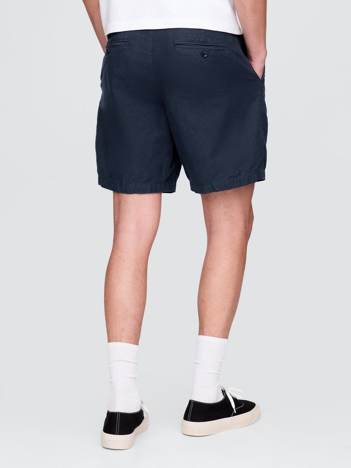 Gap 8" Linen-Cotton Shorts