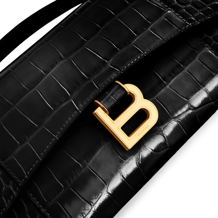 BALENCIAGA WOMEN'S HOURGLASS POCHETTE WITH CHAIN